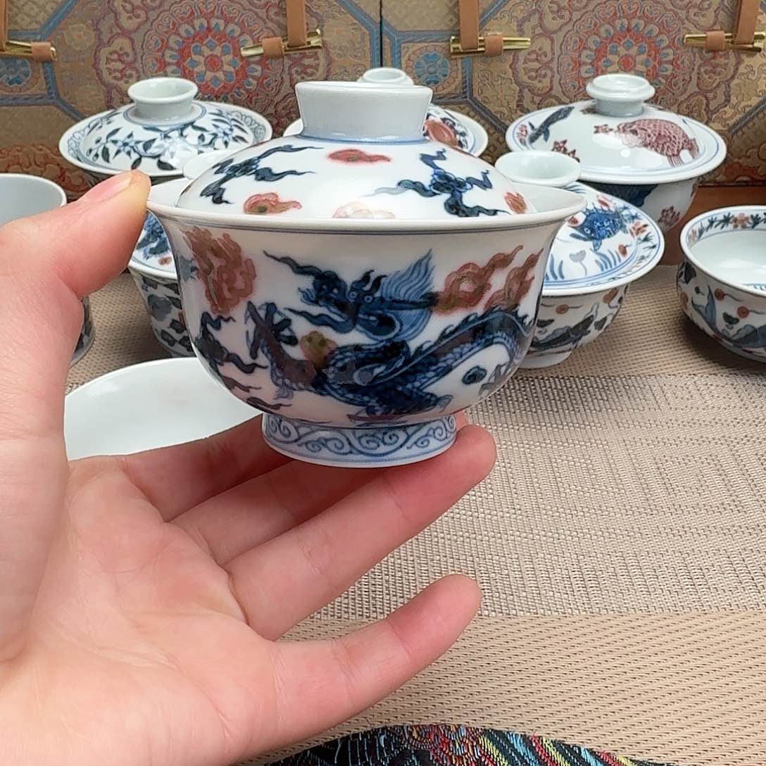 景德镇清风瓷影手绘茶具