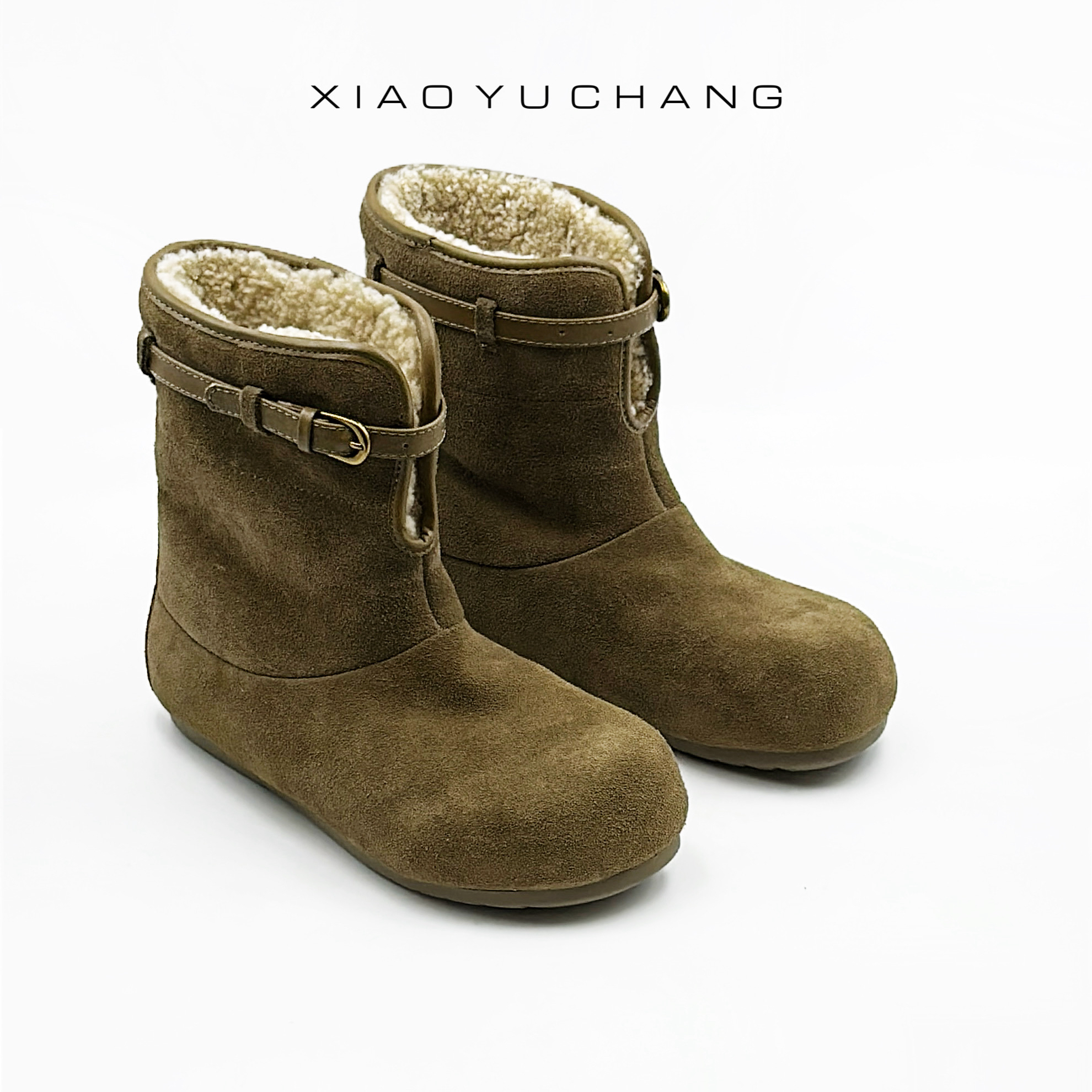 肖与畅｜小众时尚雪地靴中筒雪地靴常规款低帮两穿