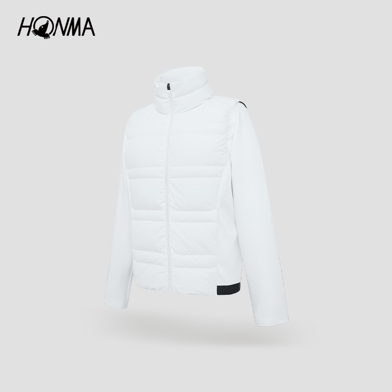 【专业高尔夫】HONMA女士外套羽绒防寒防泼水拼接弹力HWKQ121R646