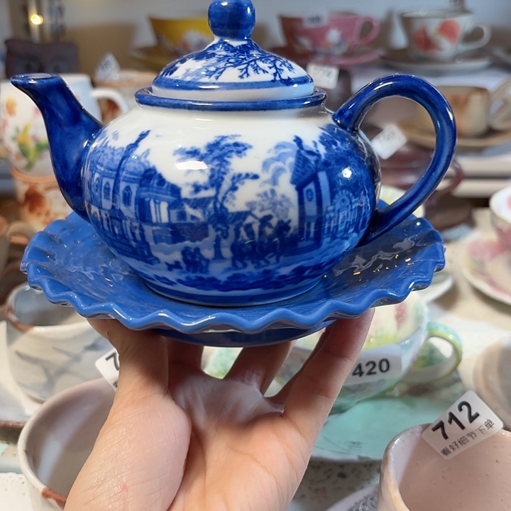 瓷片嫦娥湖一套湖嫦娥湖一