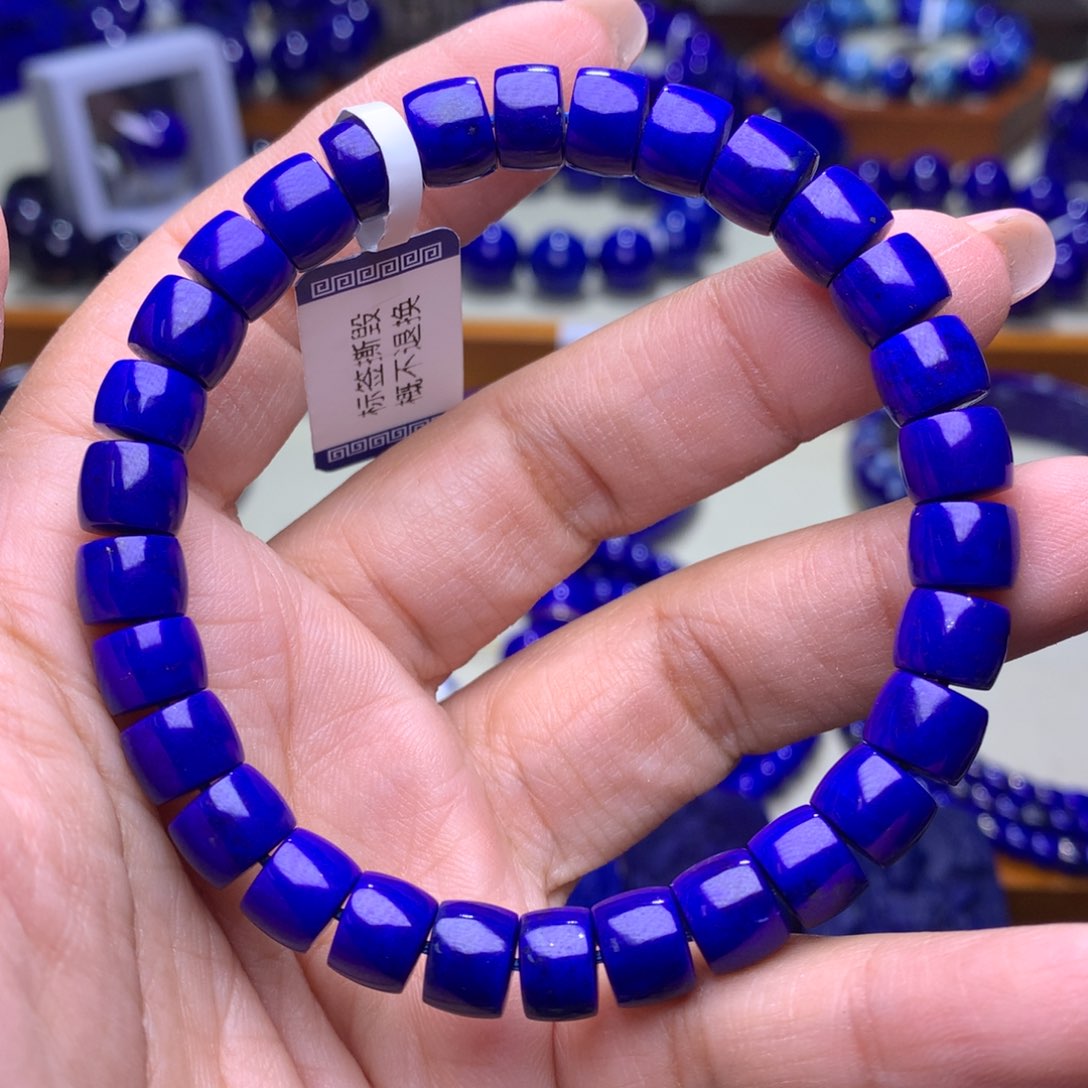 青金石手链未镶嵌8m