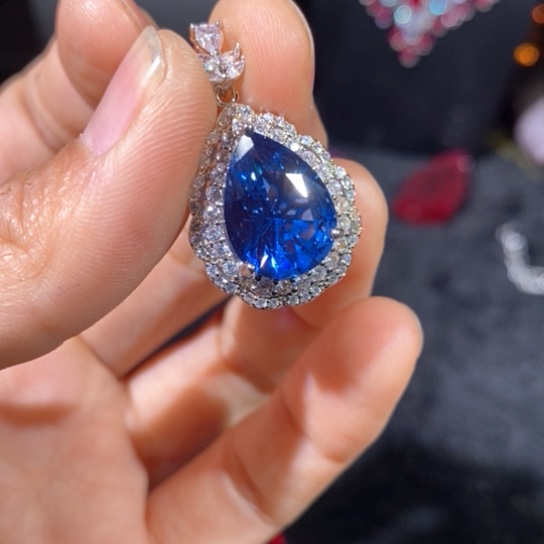 红宝石戒指银S925镶嵌