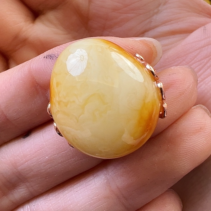 蜜蜡颈饰未镶嵌蜜蜡