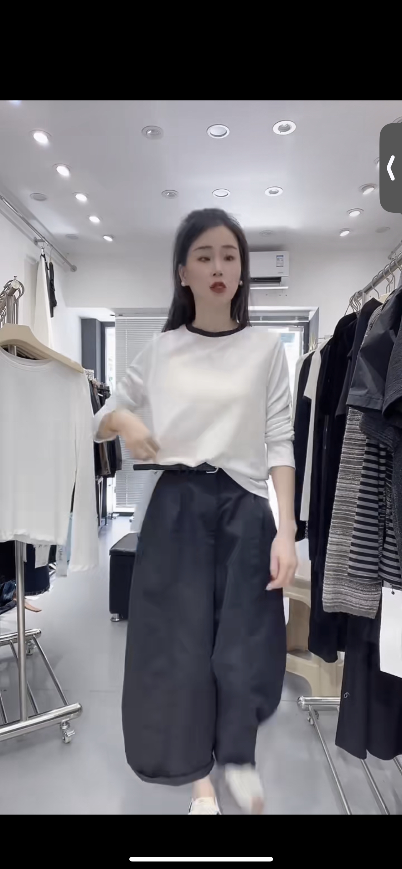 通勤白色长袖T桖
