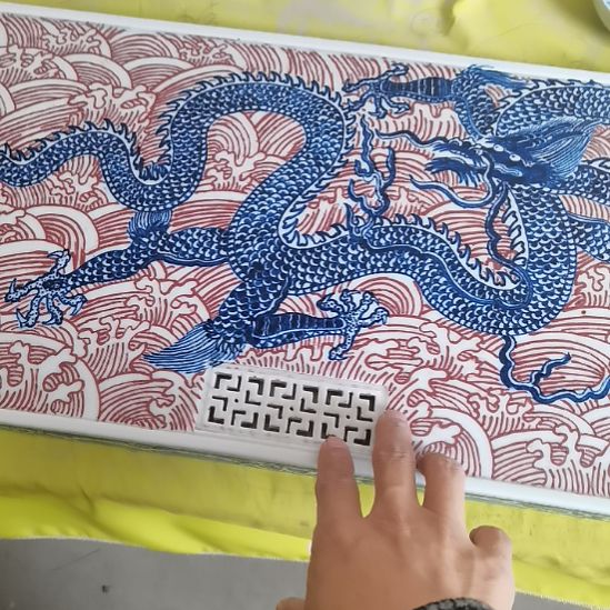 生***补陶景德镇釉下彩手绘釉下彩手绘