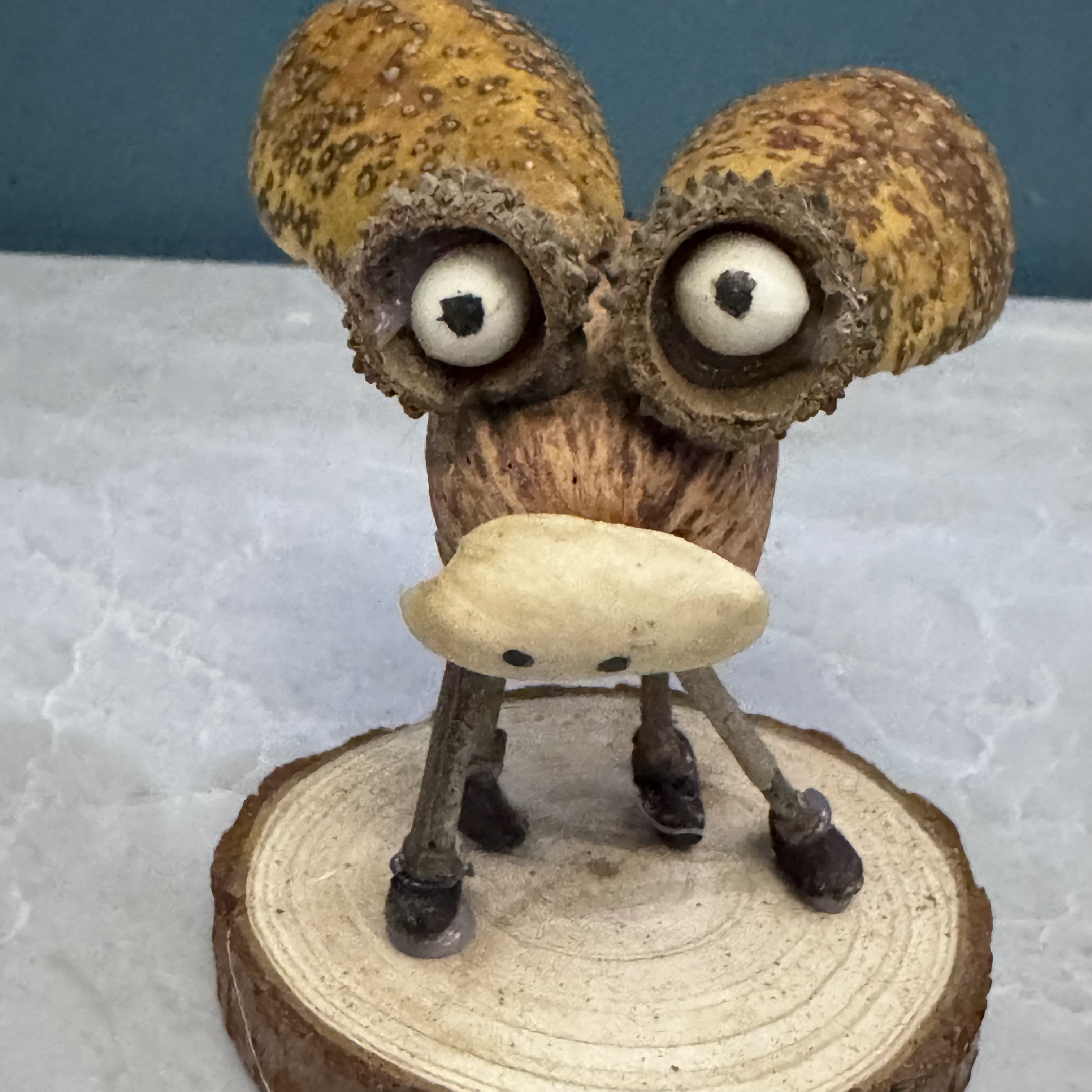 飞猪2号儿童松塔松果动物益智创意DIY手工材料包幼儿园活动摆件