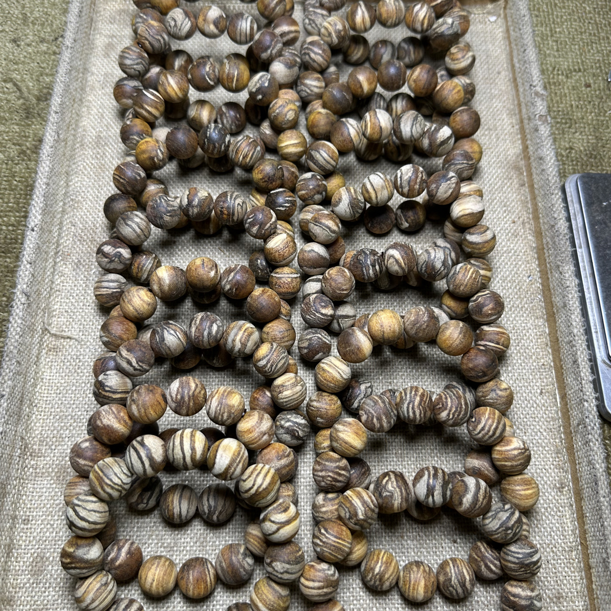 【粗抛款】印尼贡木，规格1.5/15颗，妖孽虎皮纹理，香味十足浓。