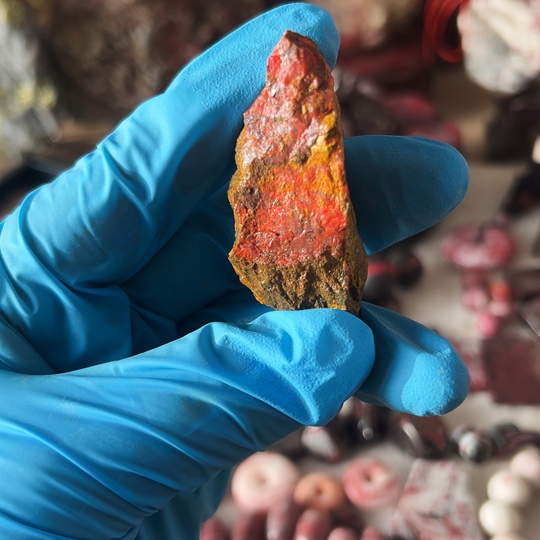 天然辰砂福利雄黄毛料