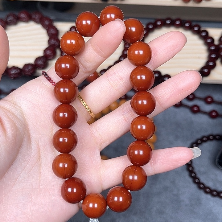 核桃手串/手链w*猴头手串毕业款正圆光珠13+