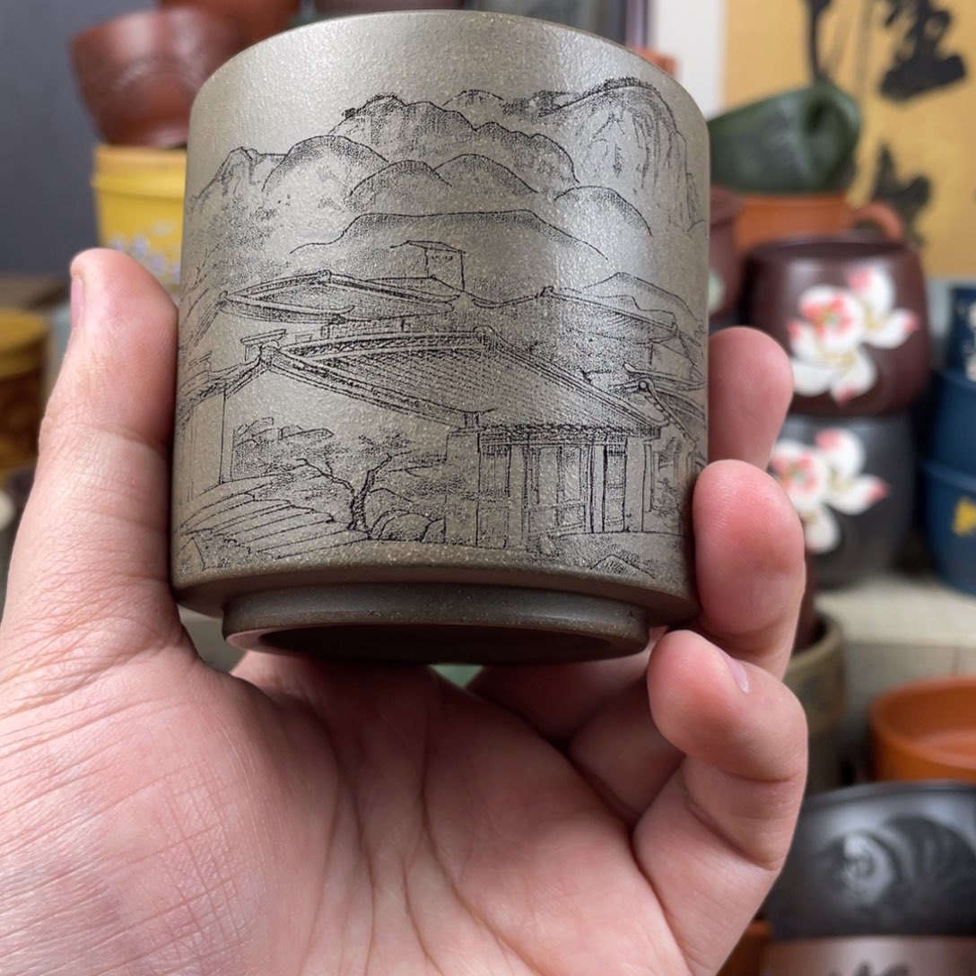 紫砂茶杯紫砂茶杯