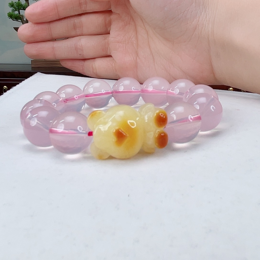 水晶手链未镶嵌水晶14.5