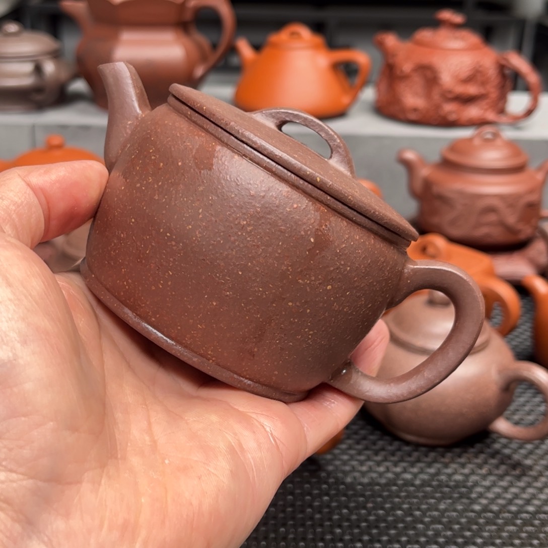 紫砂茶壶紫砂艺术茶具套装紫降坡