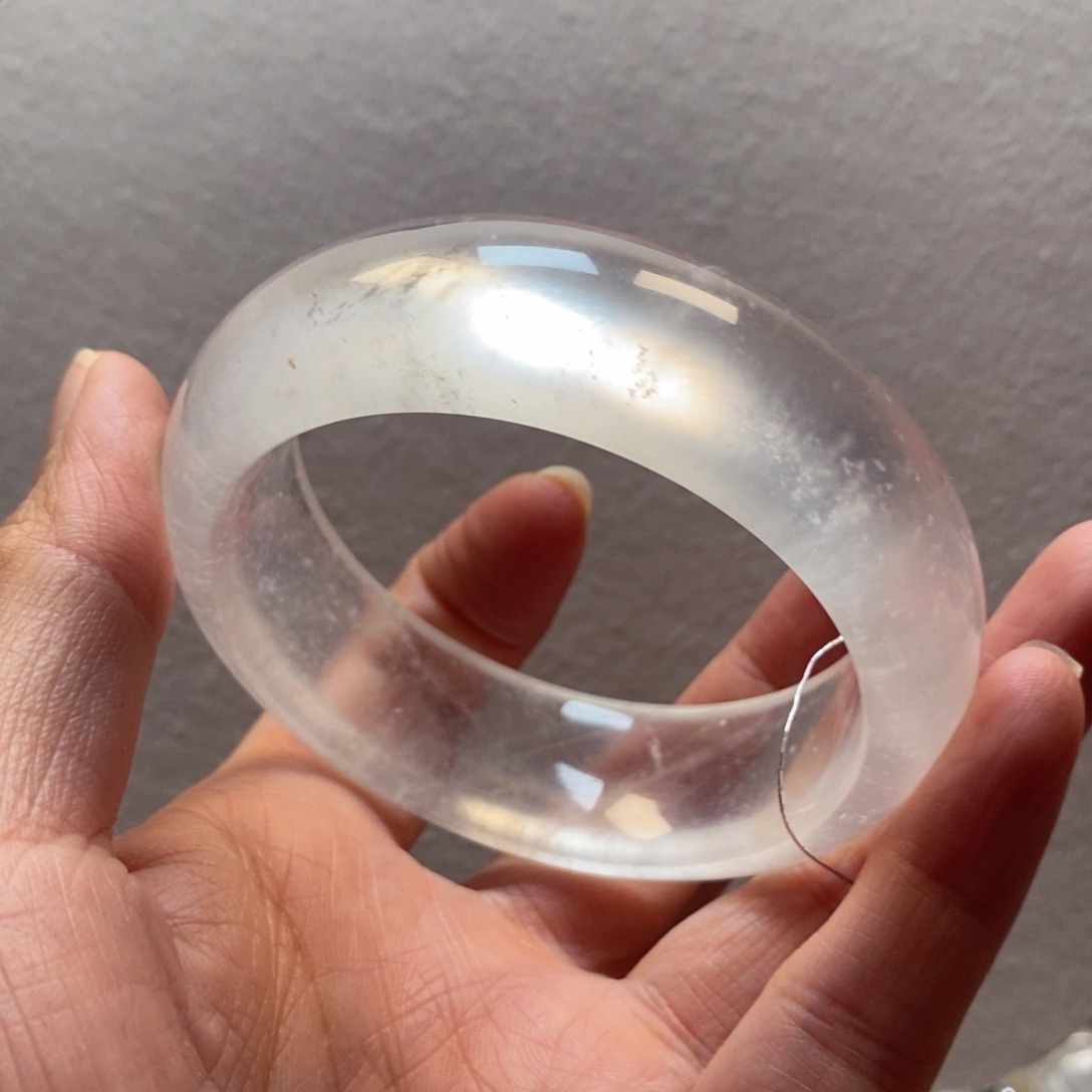 石英质玉手镯未镶嵌西**酱