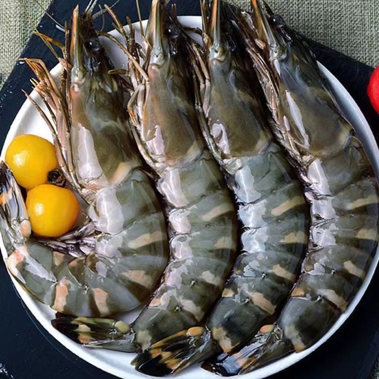 海捕黑虎虾（每斤12-14只）鲜虾速冻后青岛发顺丰 3斤3盒