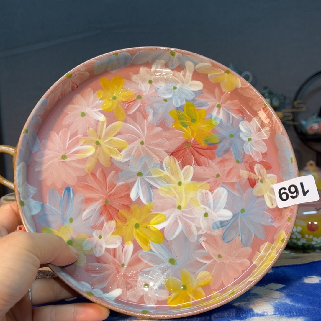 杯素浅陶瓷手工手绘