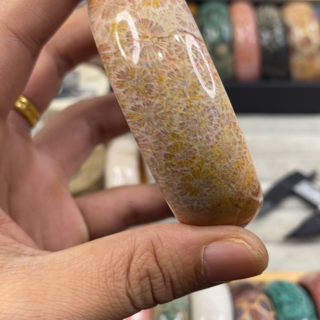 银S925镀金镶嵌手镯硅化玉