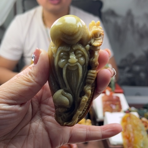岫玉挂件未镶嵌手把
