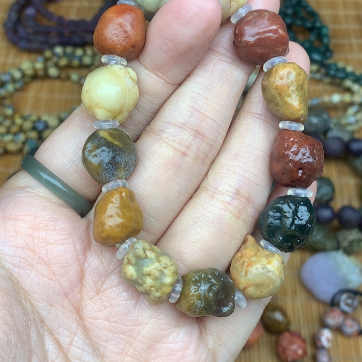 玛瑙/玉髓珠宝半成品未镶嵌雪**原