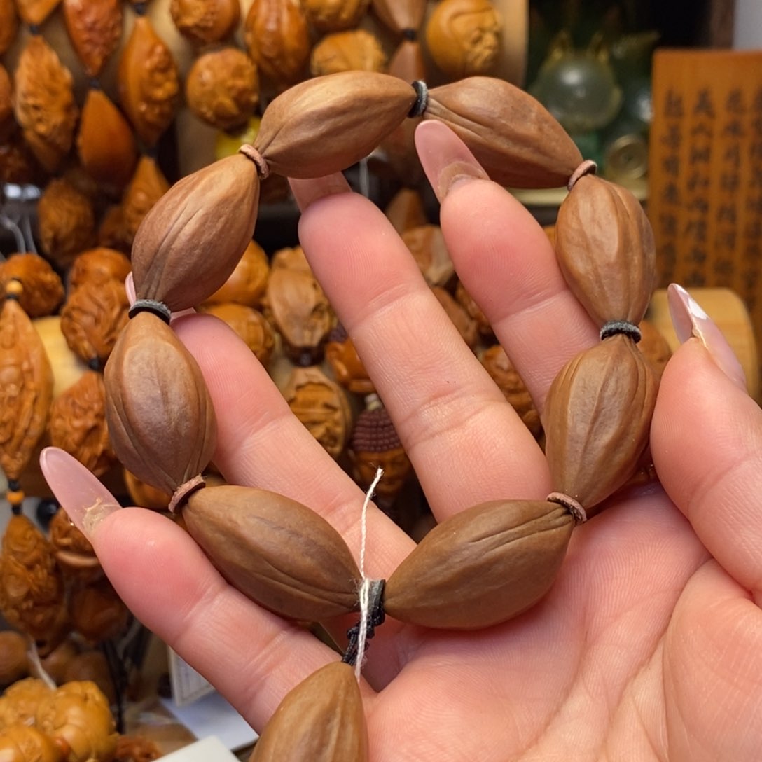 橄榄核手串/手链紫皮四花