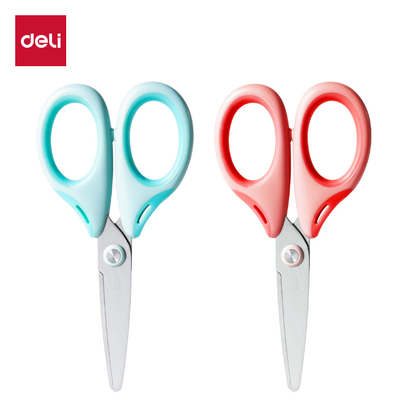 得力6068学生剪刀135mm