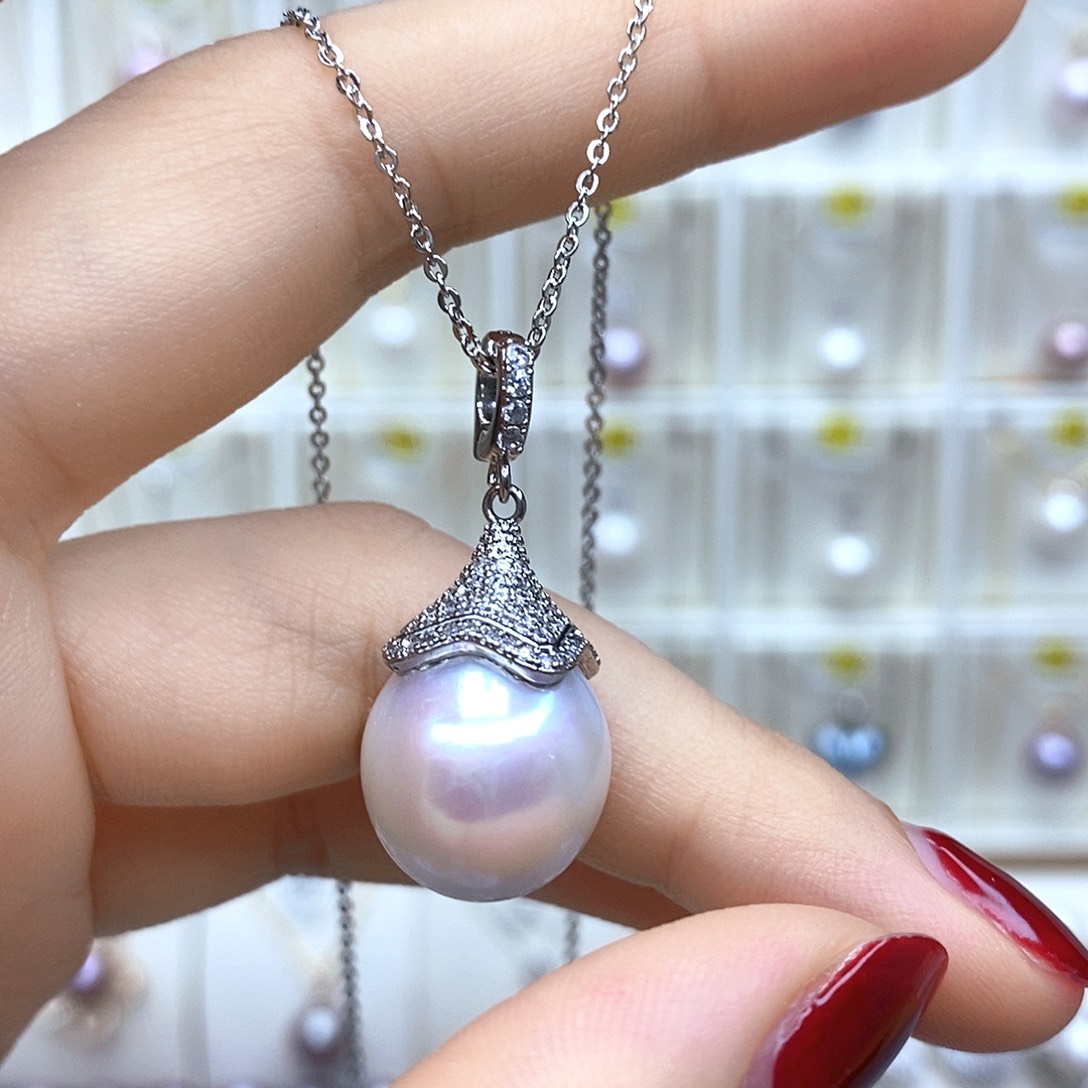 嗯***哪淡水珍珠合金颈饰