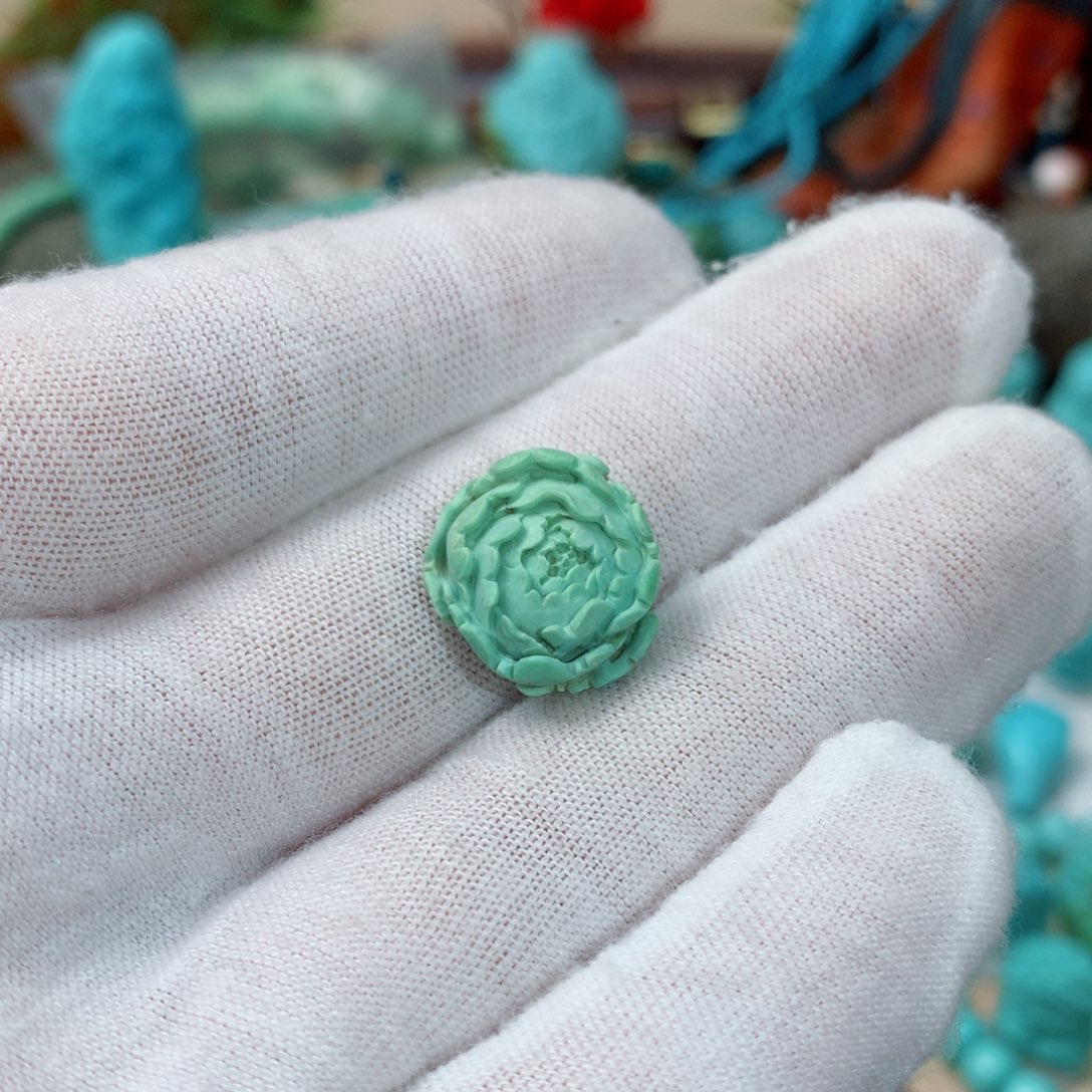 绿松石珠宝奇石未镶嵌林