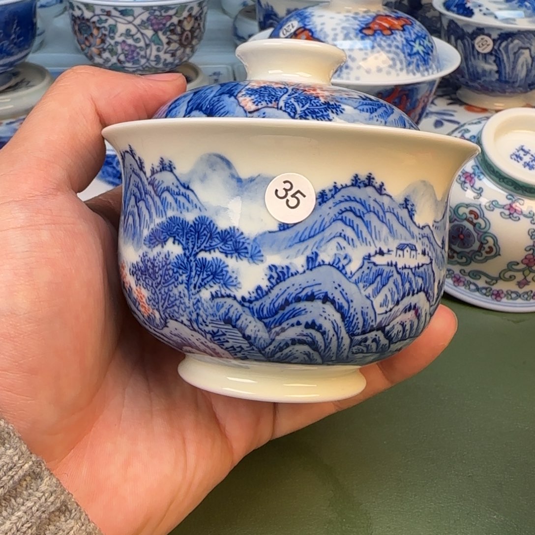 彦祖纯手工手绘茶具35