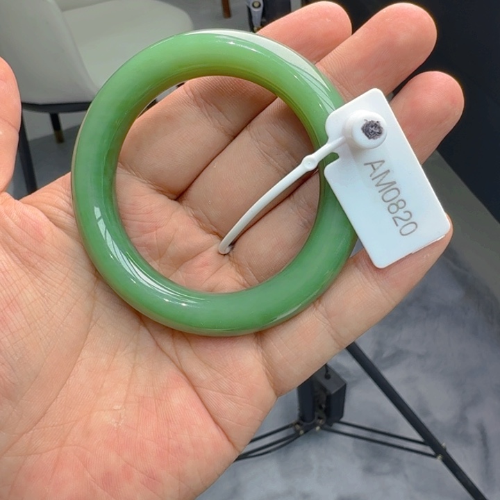 和田玉（碧玉）手镯未镶嵌55