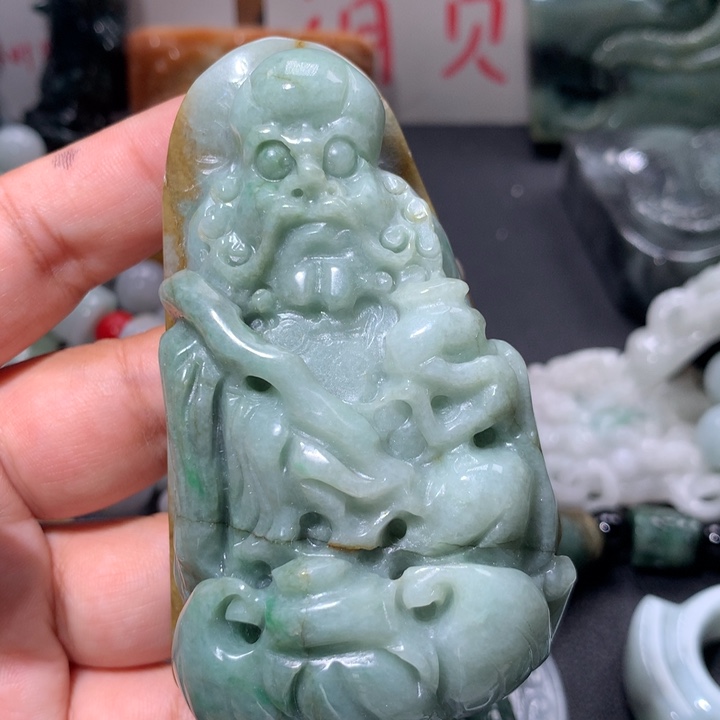 翡翠未镶嵌颈饰保真天然A货翡翠