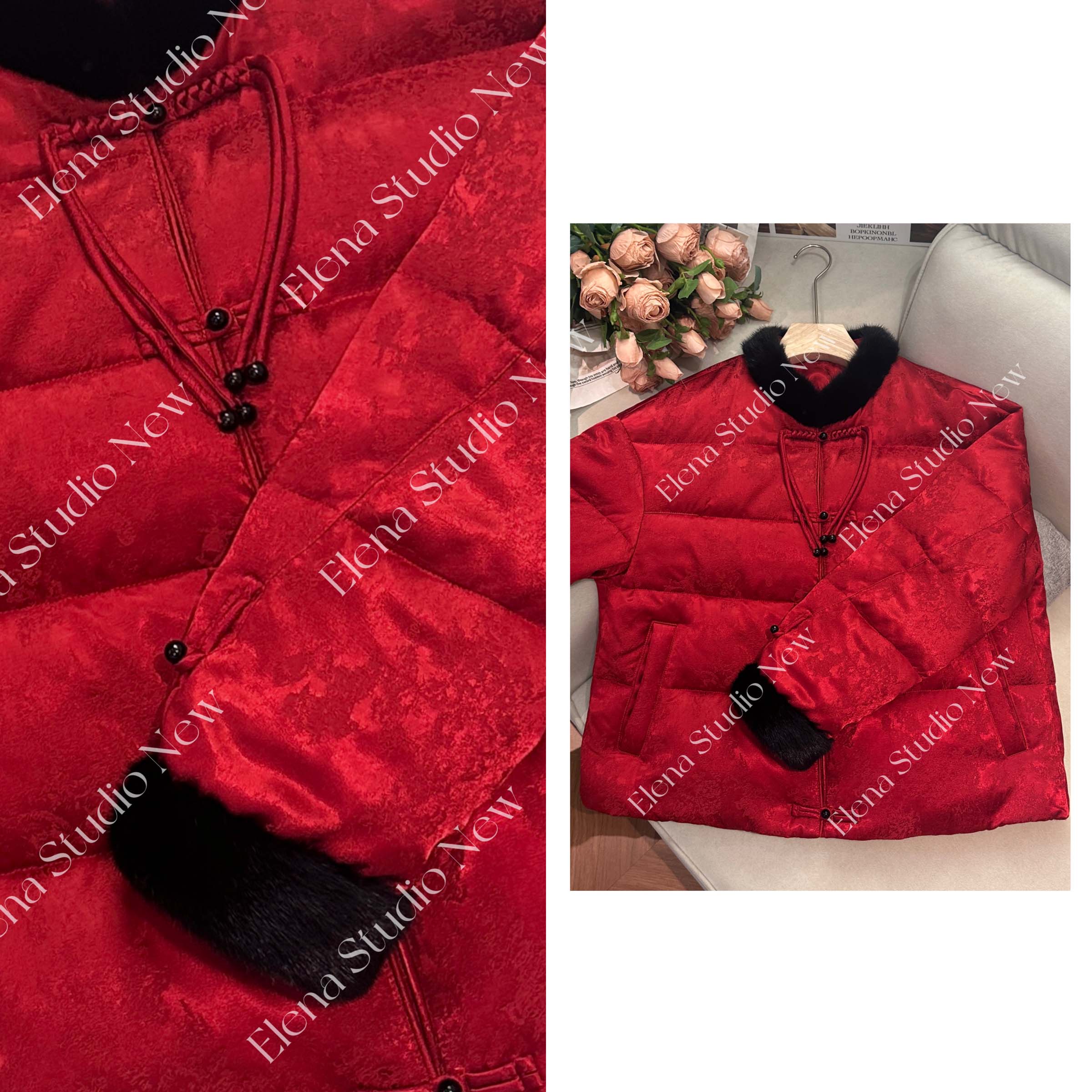 大甜甜【红尘】设计感精致新中式羽绒服气质温柔鹅绒服