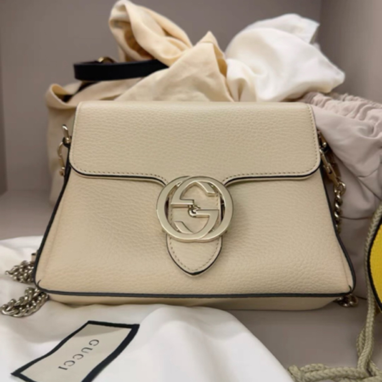 99新 GUCCI/古驰 Gucci 古驰双G风琴包