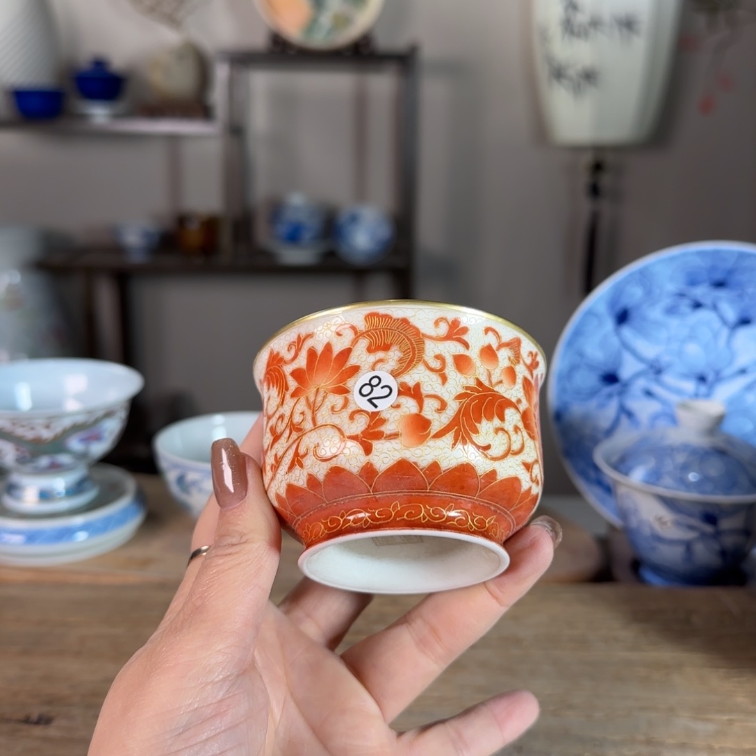 杯景德镇陶瓷柴烧多人