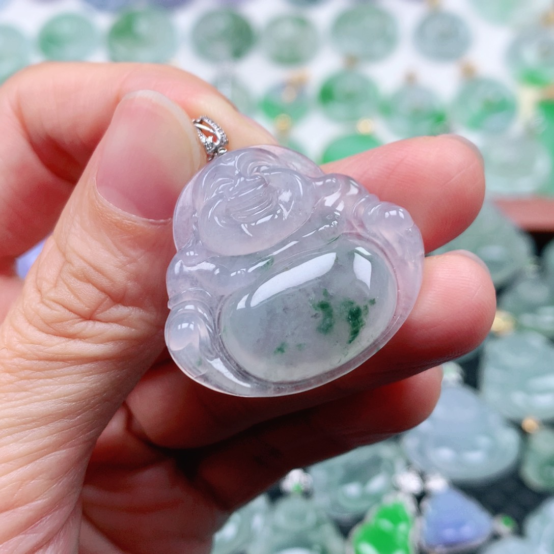 翡翠吊坠(不含链)18K金镶嵌用****媛