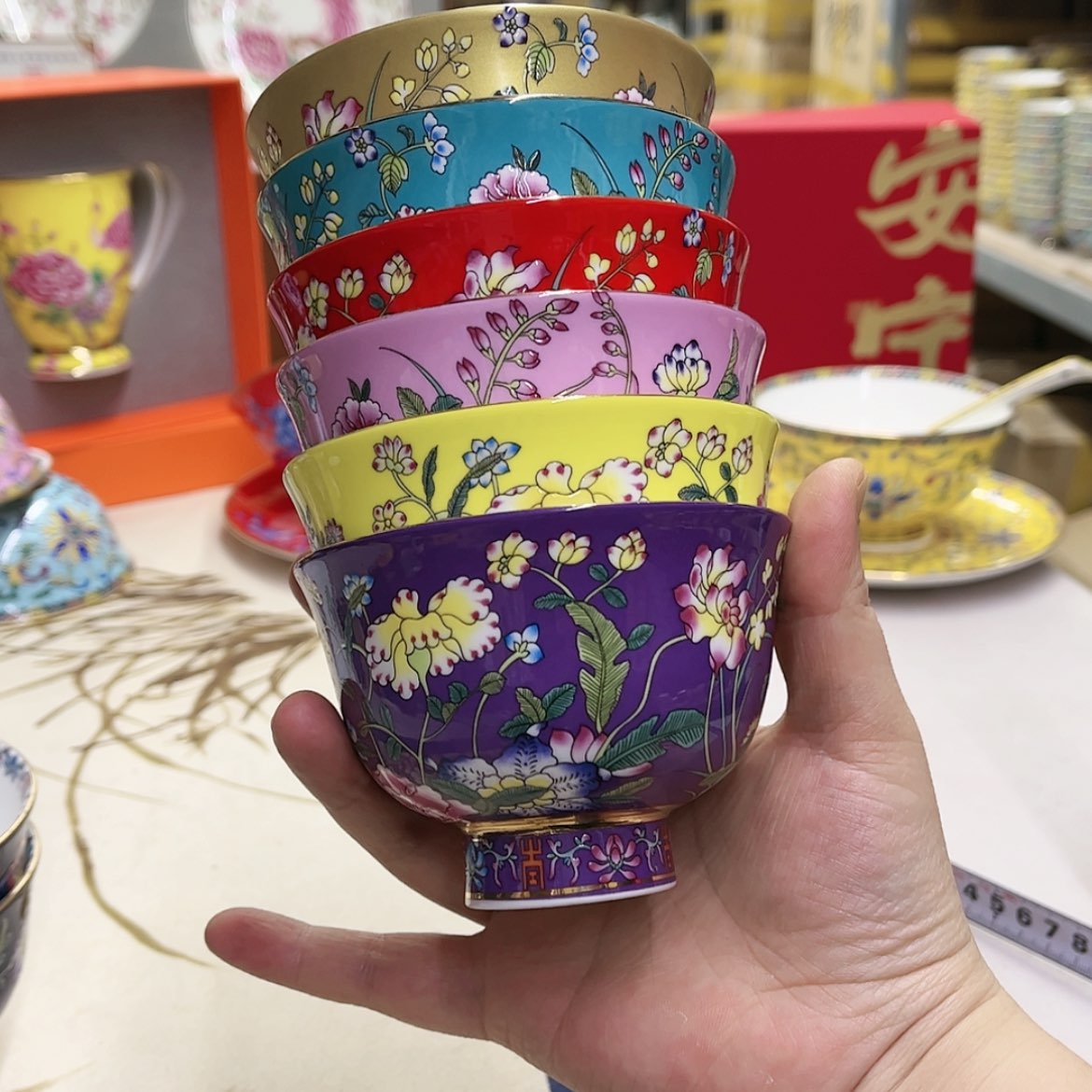 【闪购商品】骨瓷3.8英寸6混。。。。。