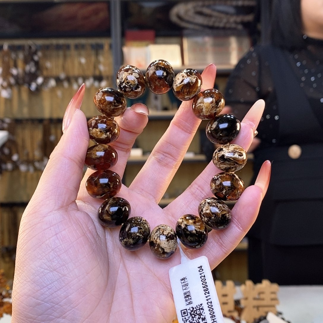 琥珀裸石未镶嵌16m花珀