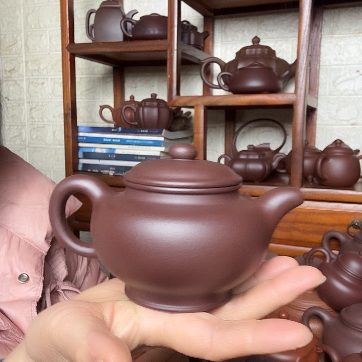 紫砂茶壶掇只300cc半手工