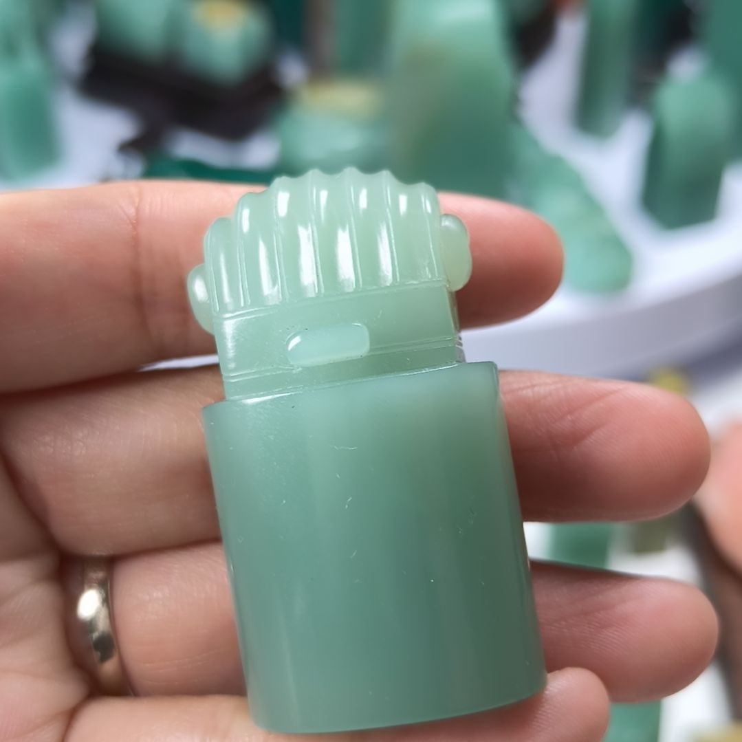 印石寿山石梅子青印章