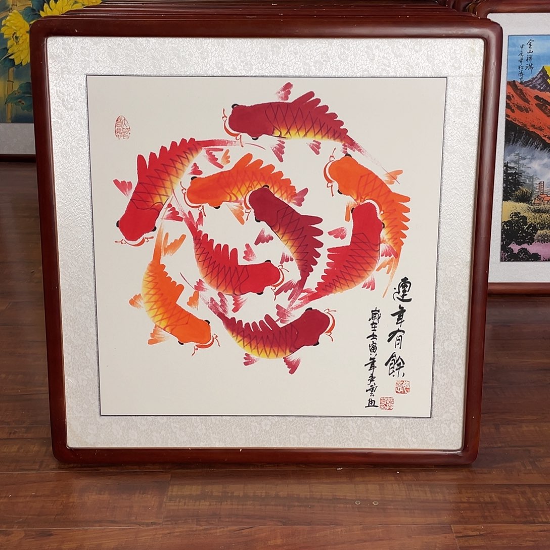国画带框尺寸63*63厘米
