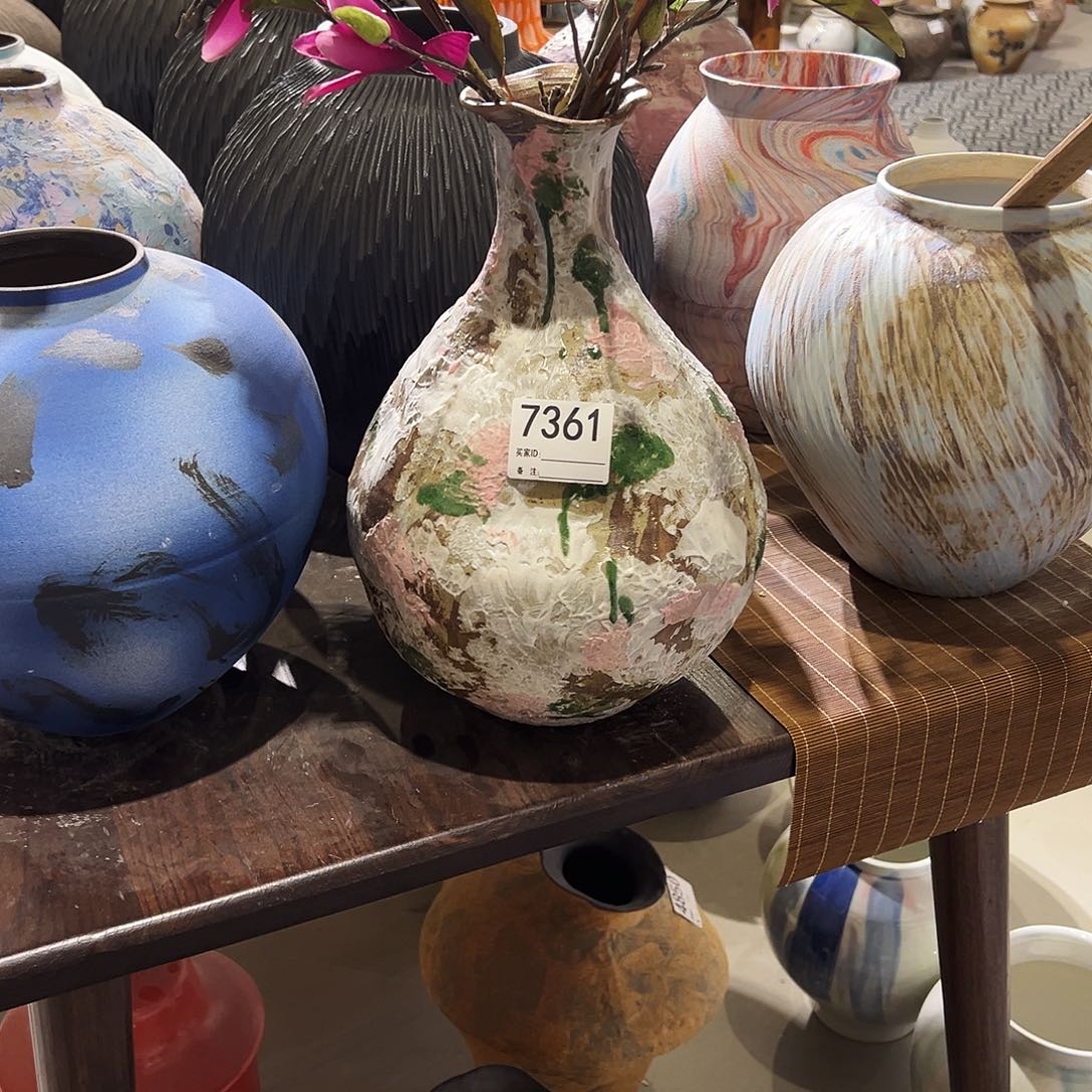 瓶7361高34口5陶瓷花瓶无孔