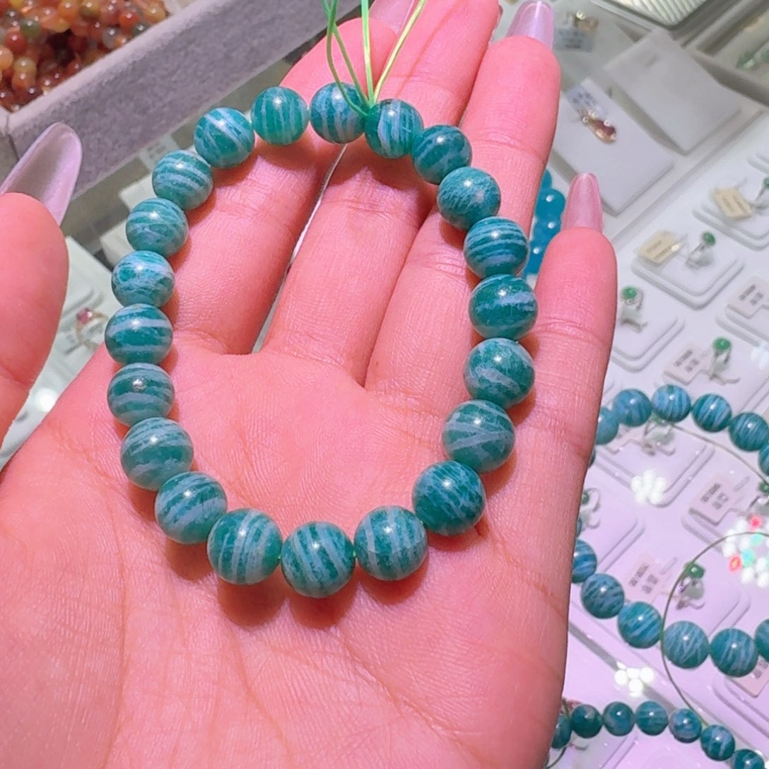 烟晶手链未镶嵌天河石一条好看的