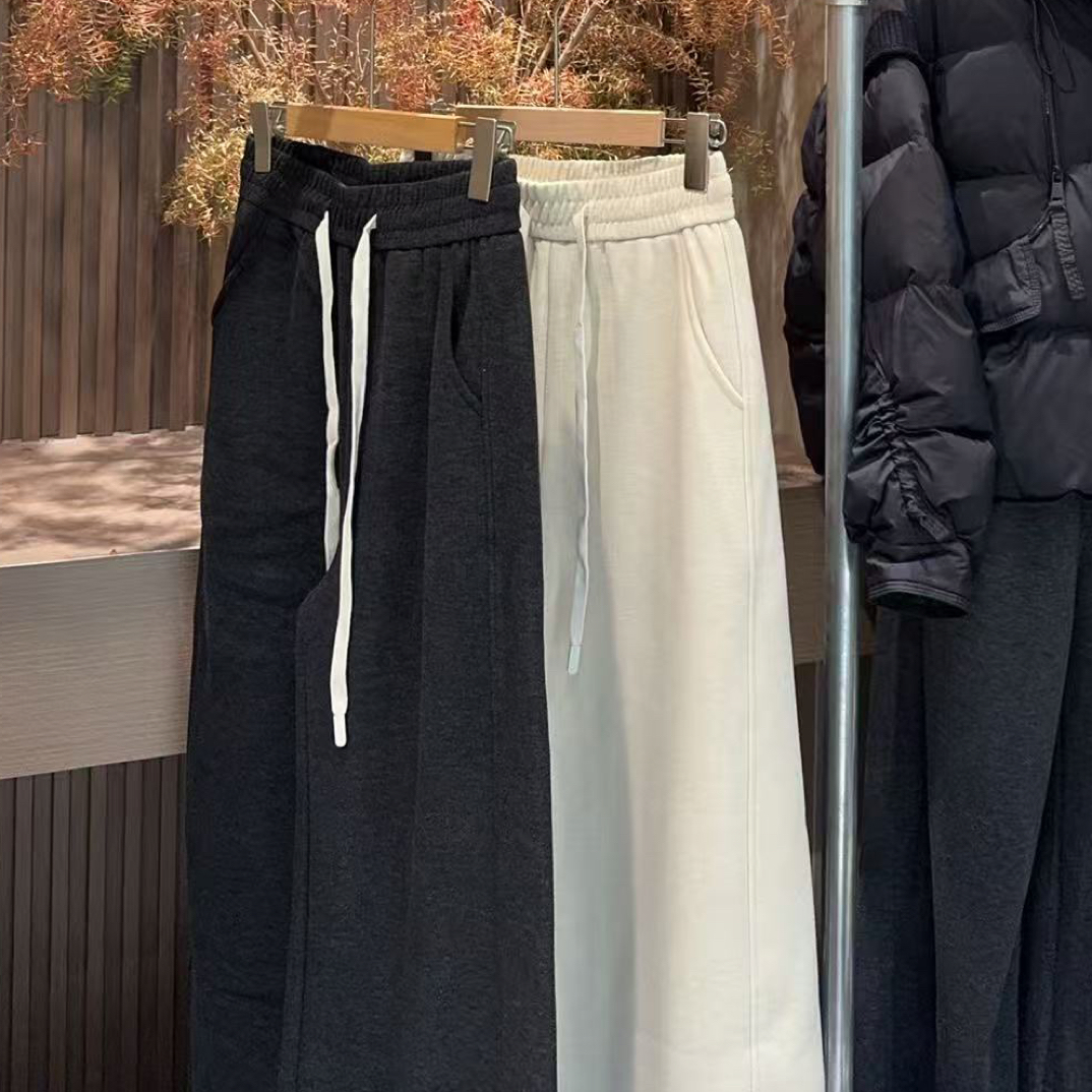 南瓜家8565款阔腿弯腿神裤