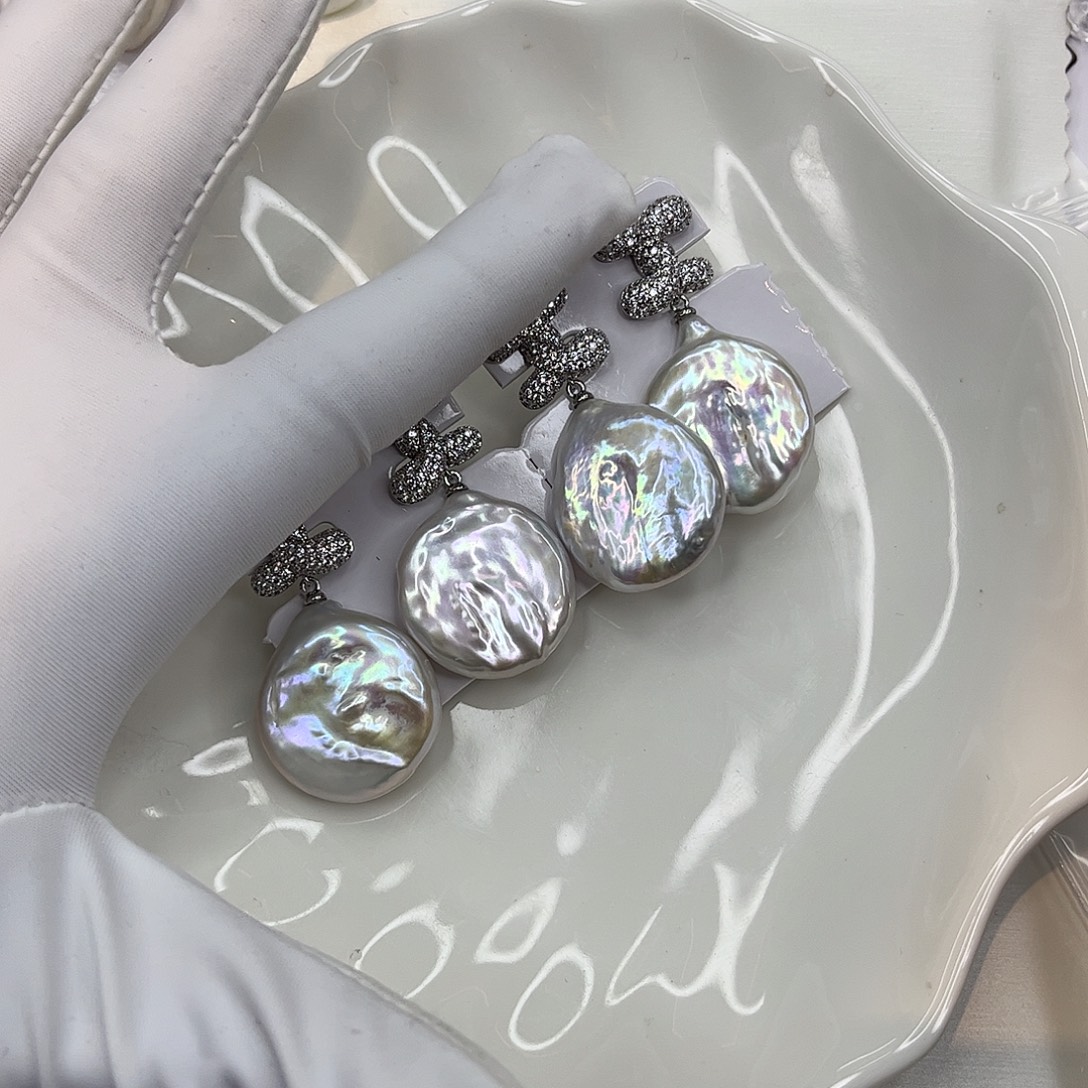 耳饰淡水珍珠合金