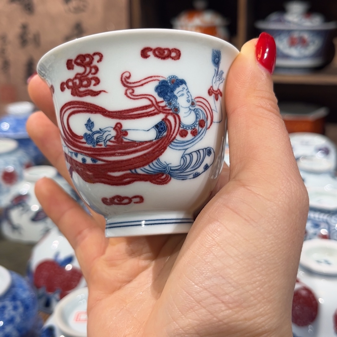 陶杯子景德镇陶瓷主人杯