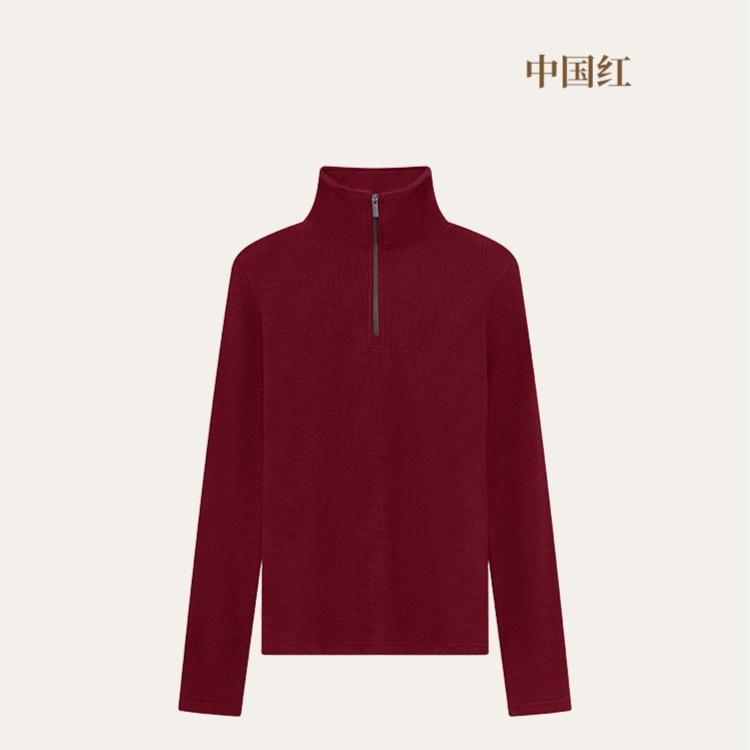 【5183女款】德绒保暖女士打底户外拉链百搭长袖绒衫卫衣套头