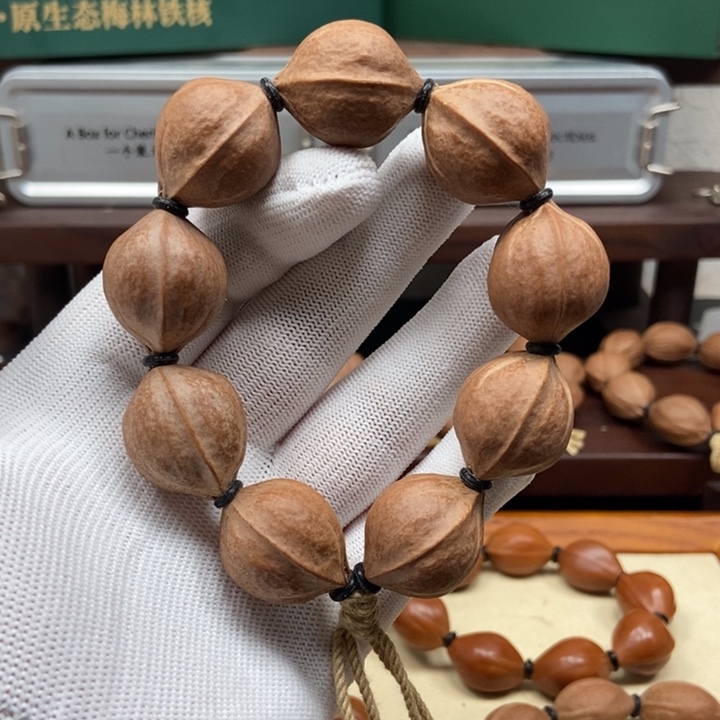 手串橄榄核2127三花短圆