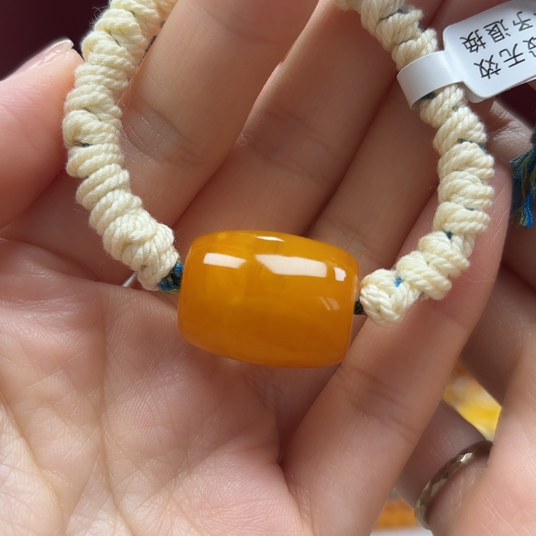 未镶嵌蜜蜡裸石5手绳