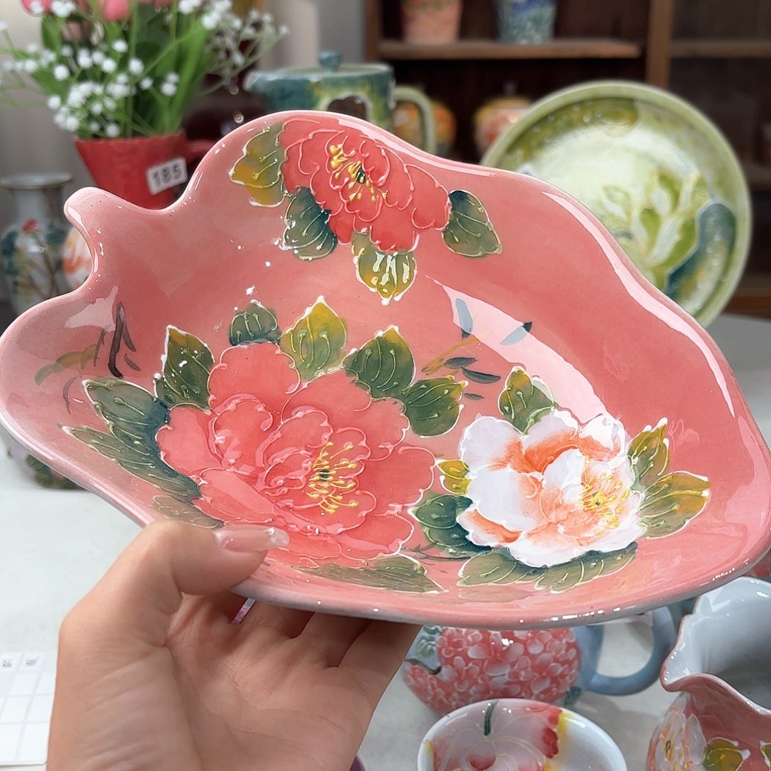 景德镇手绘高温釉下彩陶瓷茶具