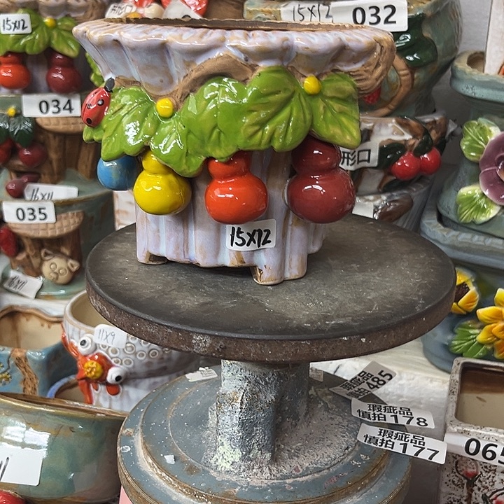 粗陶材质多肉花盆