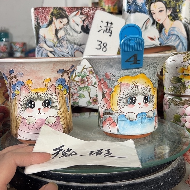 景德镇手绘花盆性价比超高