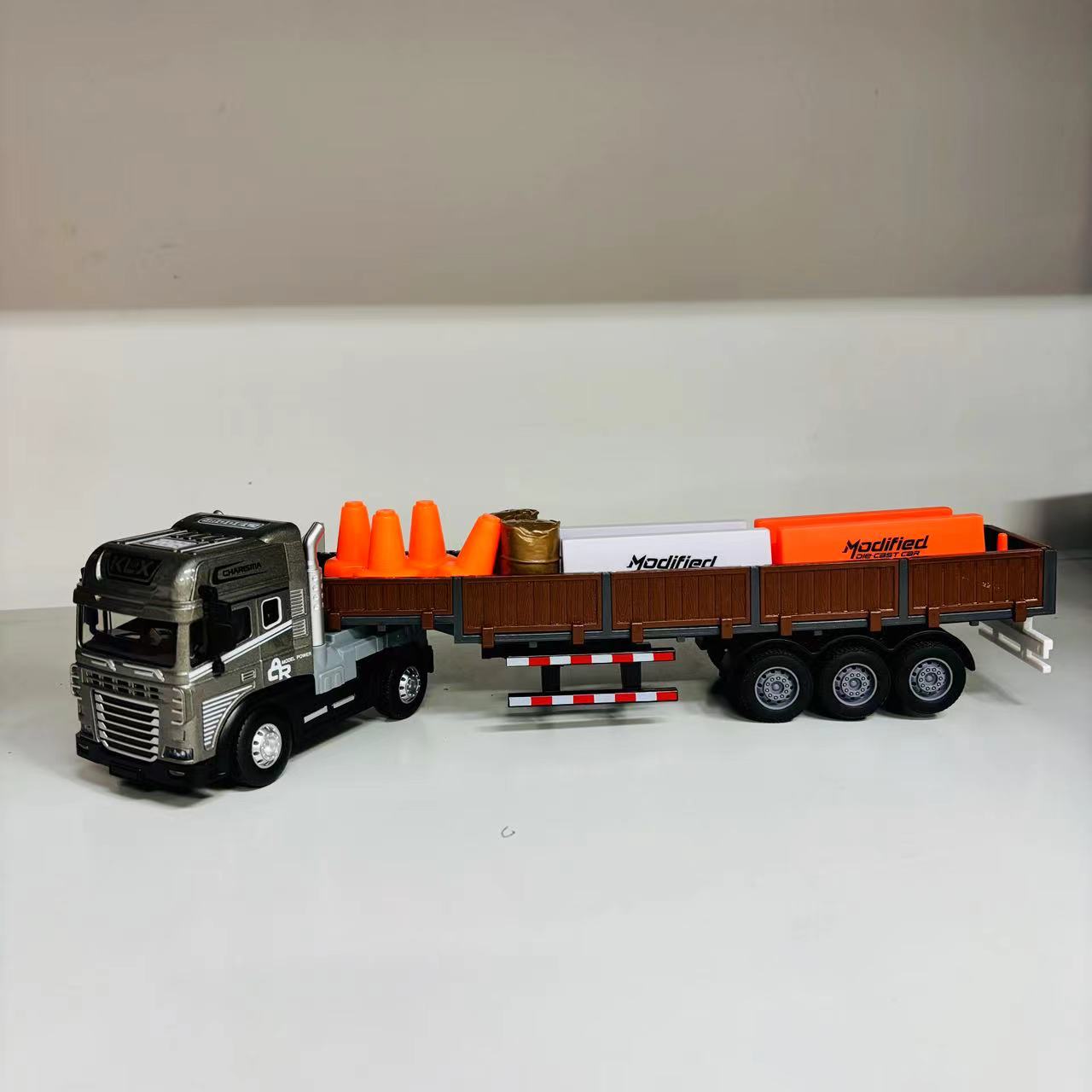 大号合金声光路障运输车LZ